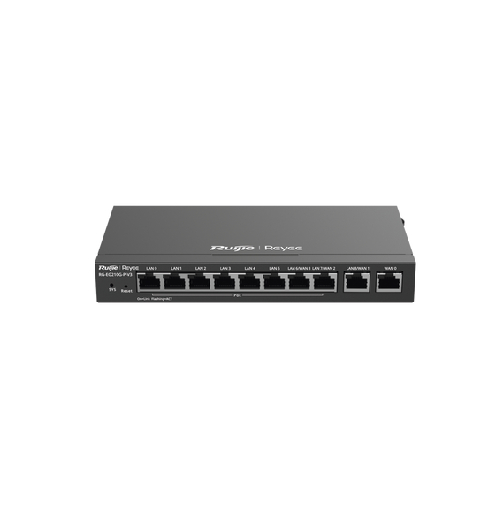 RUIJIE RGEG210GPV3 RG-EG210G-P-V3 Router Balanceador con Función SD-WAN PoE+ hasta 11
