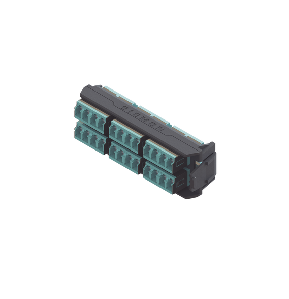 SIEMON LVA24LSQBCA LVA24-LSQ-BC-A Placa Acopladora LightVerse 12 Conectores Dúplex LC