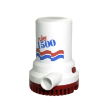 RULE 03 03 Bomba sumergible de achique de 1500 galones por hora a 24 Volts de corrien