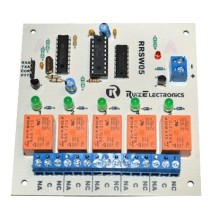 Ruiz Electronics RRSW05 RRSW05 Tarjeta decodificadora para radio switch 5 zonas con D