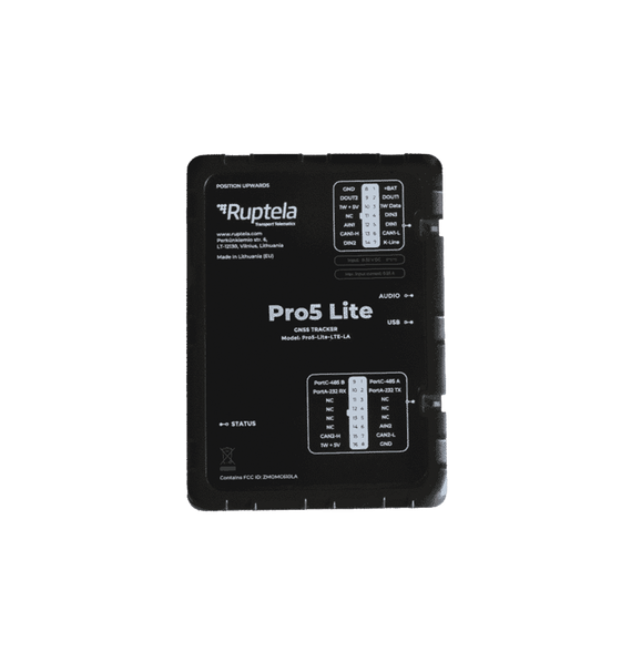 RUPTELA PRO5LITE PRO5LITE Rastreador 4G LTE CAT1/ Audio 2 vias / Sensores Bluetooth /