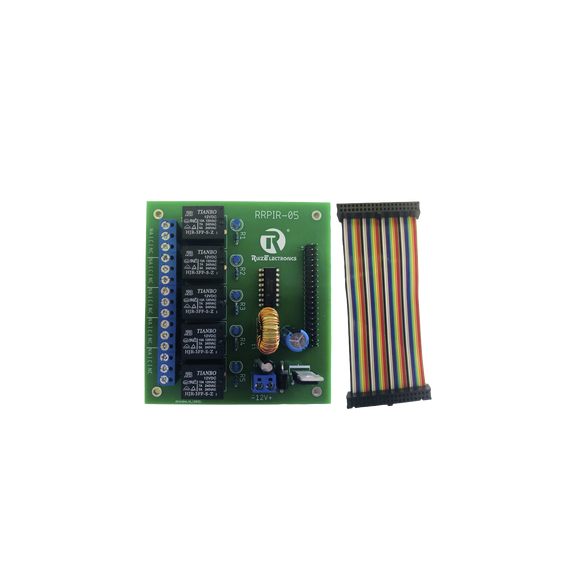 Ruiz Electronics RRPIR05 RRPIR05 Tablilla interfaz de 5 relevadores con arnés 20x2 pi