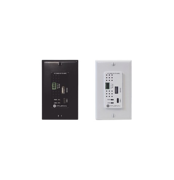 ATLONA ATOMEEXTXWPC AT-OME-EX-TX-WPC OMEGA Transmisor de placa de pared para USB-C