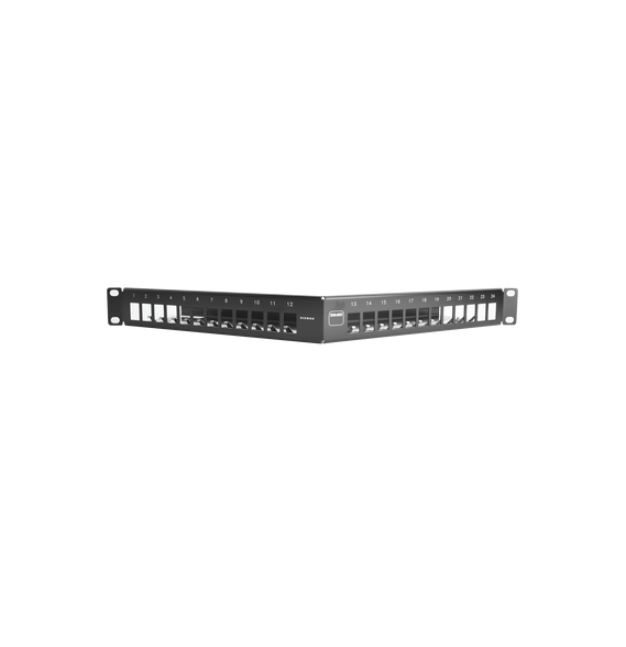 SIEMON TMPNLZA2401 TMPNLZA2401 Patch Panel TERA-MAX de 24 Puertos Modular Angulado Co