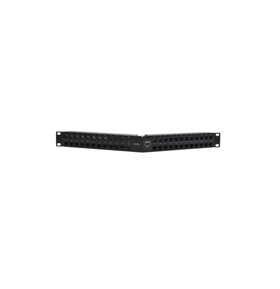 SIEMON ZPNLAU48E Z-PNLA-U48E Patch Panel Z-MAX de 48 puertos Modular (vacío) Angulado