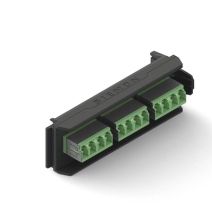 SIEMON LVA12LSABCA LVA12-LSA-BC-A Placa Acopladora LightVerse 6 Conectores Dúplex LC/