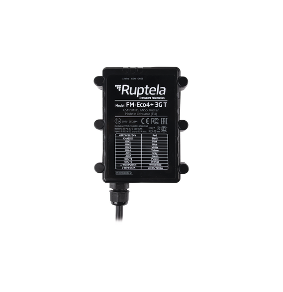 RUPTELA ECO4PLUS3GT ECO4PLUS3GT Localizador vehicular 3G / Antenas internas / Contra