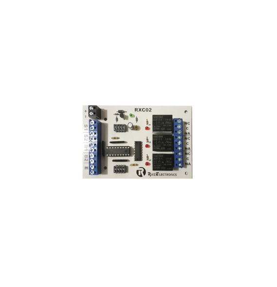 Ruiz Electronics RXC02 RXC02 Tarjeta para control de Esclusas para 2 puertas con temp