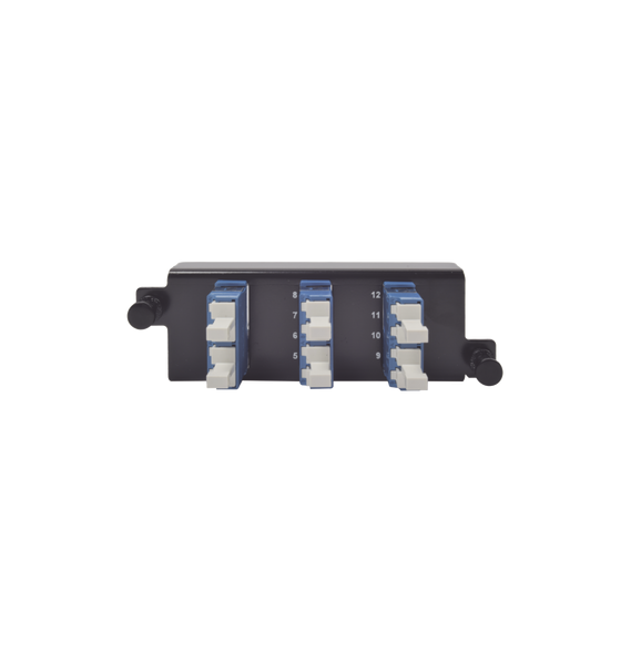 SIEMON PPMFLCU1201 PPM-F-LCU12-01 Placa acopladora de Fibra Óptica Plug and Play Con