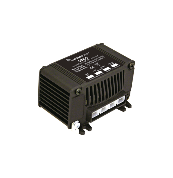SAMLEX SDC5 SDC-5 Convertidor de CD-CD Entrada: 20 - 30 Vcc  Salida: 13.8 Vcc 5 A