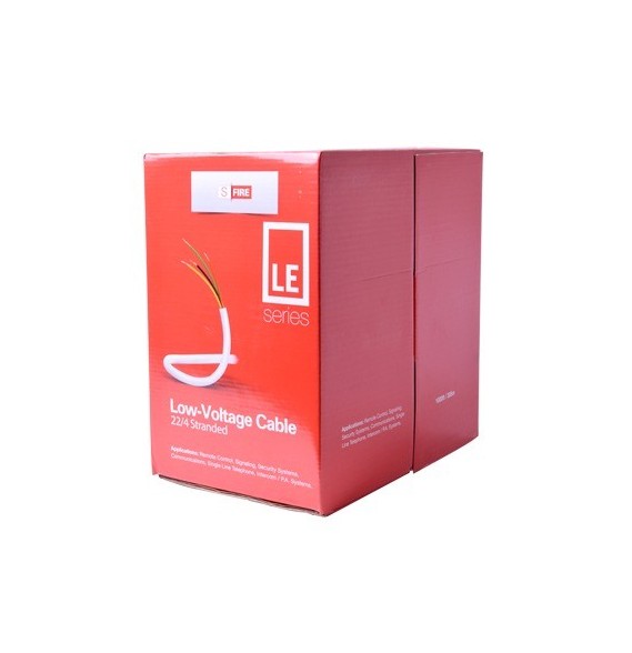 SFIRE SF2204LE SF-22-04-LE Bobina de 305 Metros / Cable de CCA / 4 x 22 AWG / Tipo Al