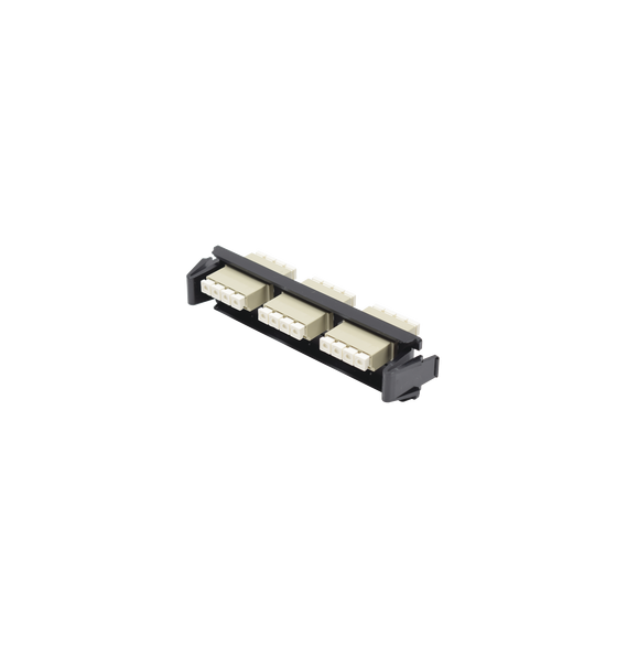 SIEMON RICFLC1201C RIC-F-LC12-01C Placa acopladora de Fibra Óptica Quick-Pack Con 3 C