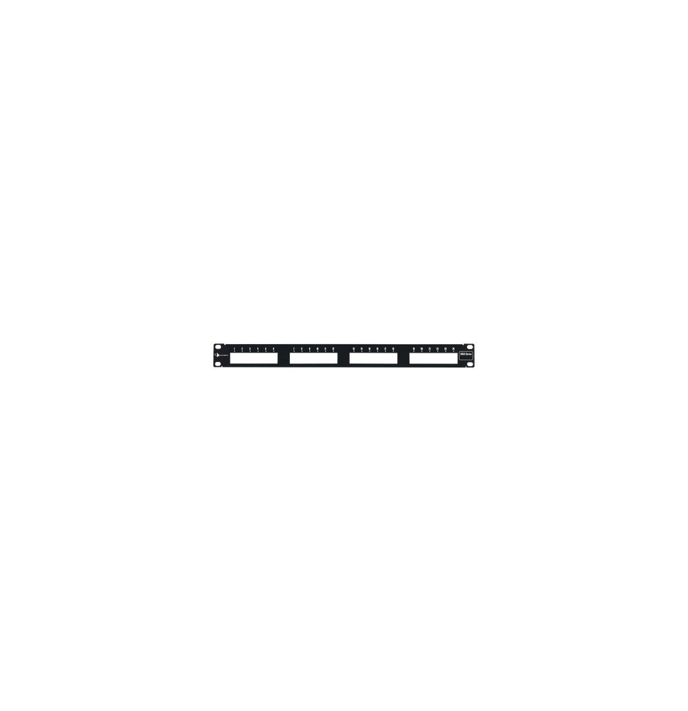 SIEMON MXPNL24 MX-PNL-24 Patch Panel MAX Modular (vacío) de 24 Puertos Plano 1UR