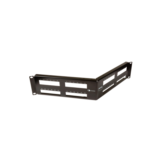 SIEMON MXPNLA48 MX-PNLA-48 Patch Panel MAX Modular (vacío) de 48 Puertos Angulado 2UR