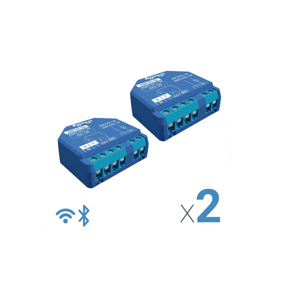 SHELLY SHELLYPLUS1X2 SHELLYPLUS1X2 Relevador inalámbrico (par 2 piezas en la caja) in