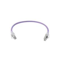 SIEMON ZM6AS0108B ZM6A-S01-08B Patch Cord Z-MAX Cat6A S/FTP CM/LS0H 1ft Color Violeta