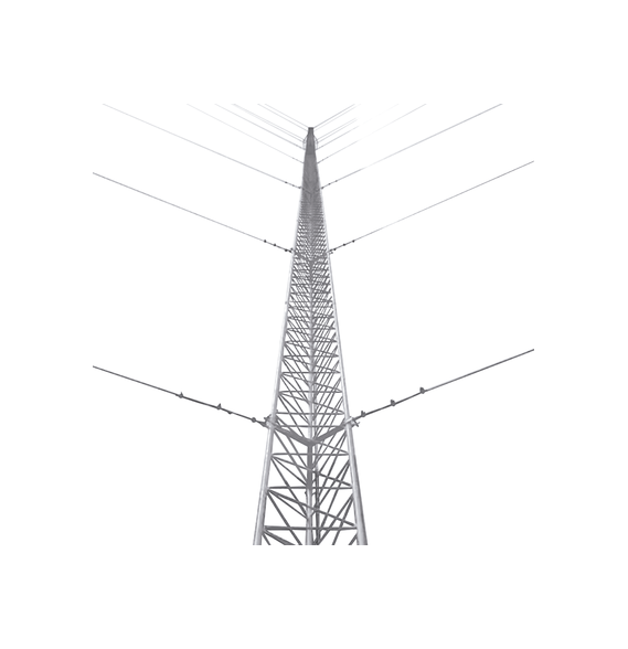 SYSCOM TOWERS KTZ45E048 KTZ-45E-048 Kit de Torre Arriostrada de Piso de 48 m Altura c