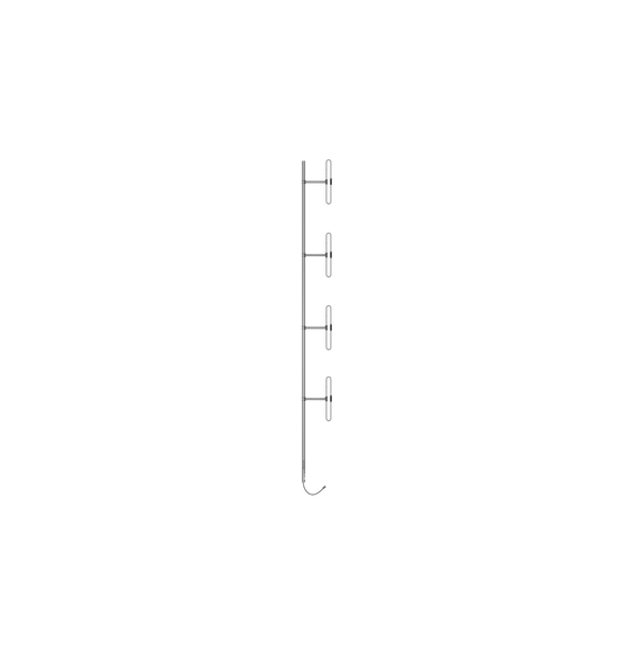 SINCLAIR SD214SF2 SD214-SF2 Antena Base 4 Dipolos 138-174 MHz 8.5 dBd Radiación Offse