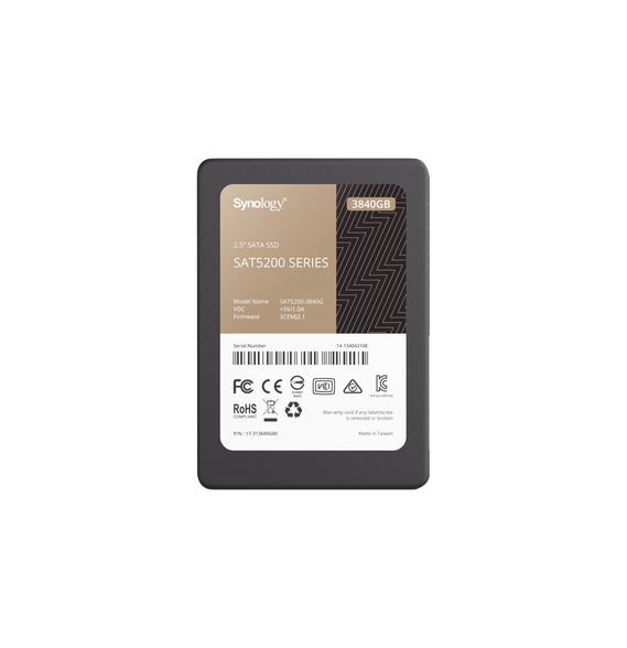 SYNOLOGY SAT52003840G SAT52003840G 3840 GB SSD  diseñada para Synology NAS