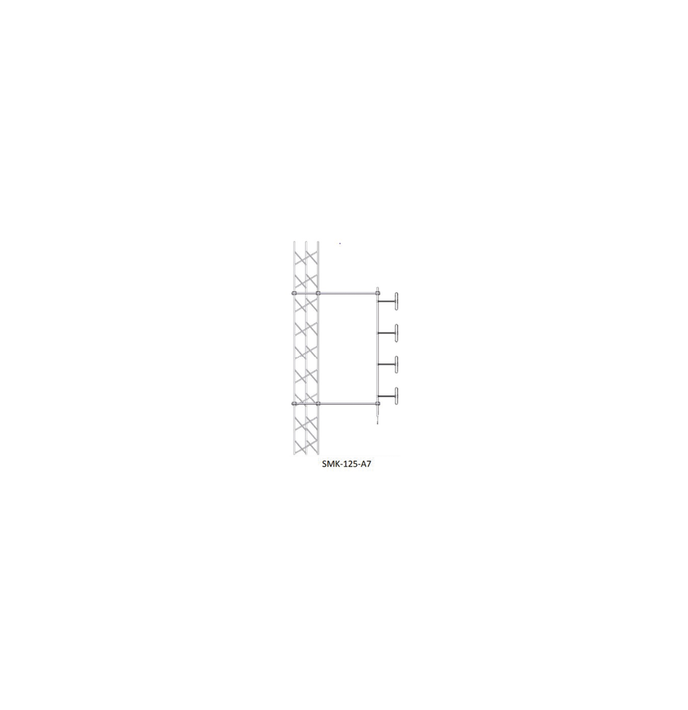 SINCLAIR SMK125A7 SMK-125-A7 Montaje Lateral Ajustable en Kit para mástil de Antenas