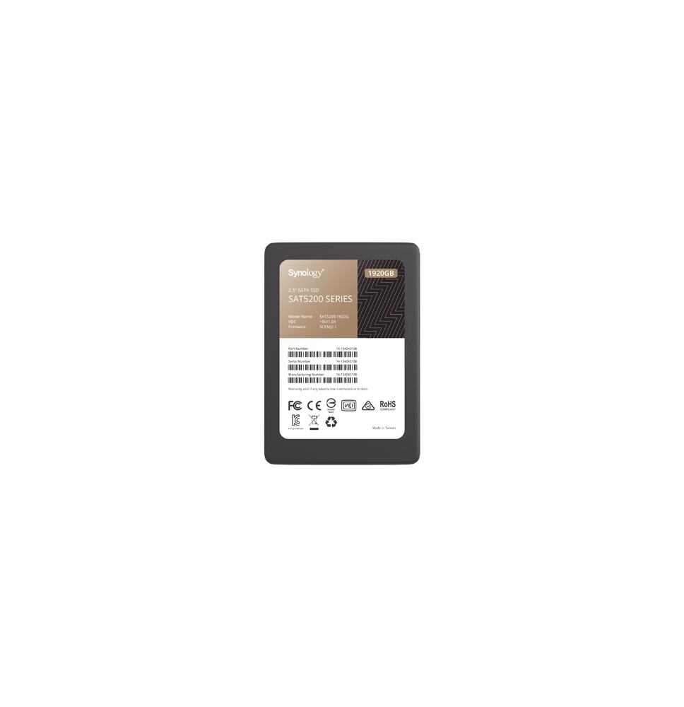 SYNOLOGY SAT52001920G SAT52001920G 1920 GB SSD diseñada para Synology NAS SYNOLOGY SAT52001920G SAT52001920G 1920 GB SSD diseñada para Synology NAS