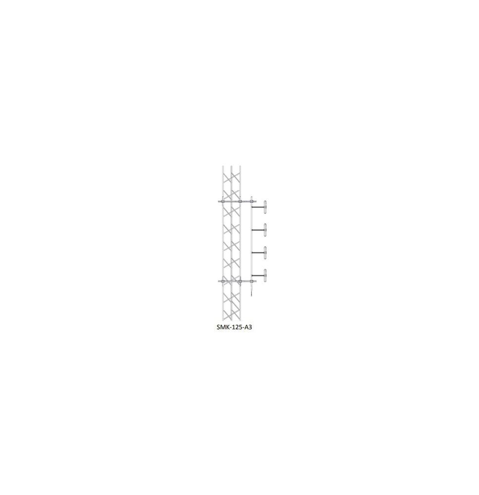 SINCLAIR SMK125A3 SMK-125-A3 Montaje Lateral Ajustable en Kit para mástil de Antenas