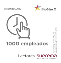 SUPREMA BIOSTAR2TAADV BIOSTAR2TAADV Software de Administración de Tiempo y Asistencia