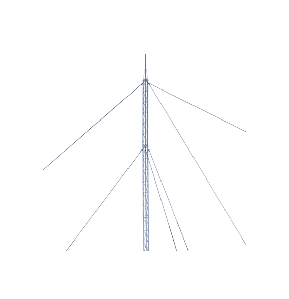 SYSCOM TOWERS KTZ30E012P KTZ-30E-012P Kit de Torre Arriostrada de Techo de 12 m con T