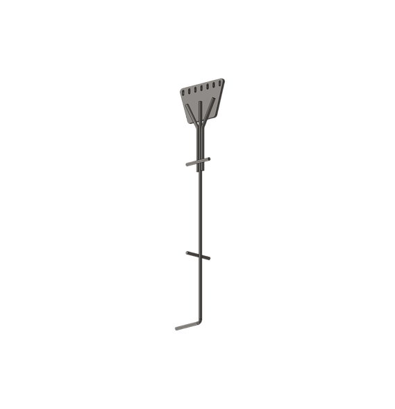 SYSCOM TOWERS SAZ90G7R SAZ-90G-7R Ancla de Piso Tipo Paleta 7 Orificios para Retenida