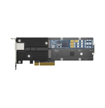 SYNOLOGY E10M20T1 E10M20T1 Tarjeta adaptadora combinada SSD M.2 y 10 GbE para acelera