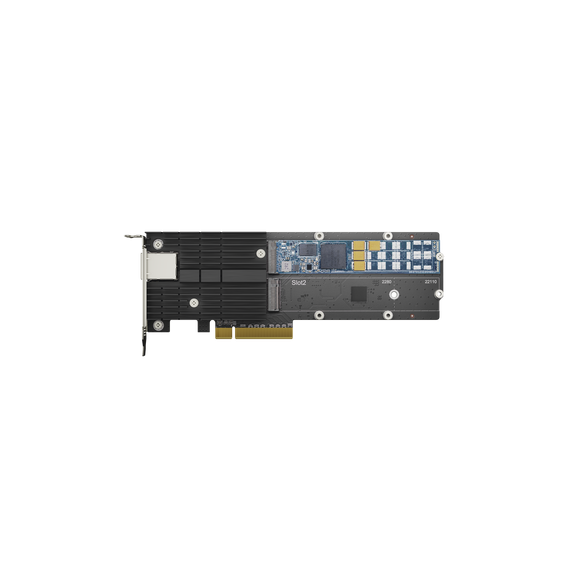 SYNOLOGY E10M20T1 E10M20T1 Tarjeta adaptadora combinada SSD M.2 y 10 GbE para acelera