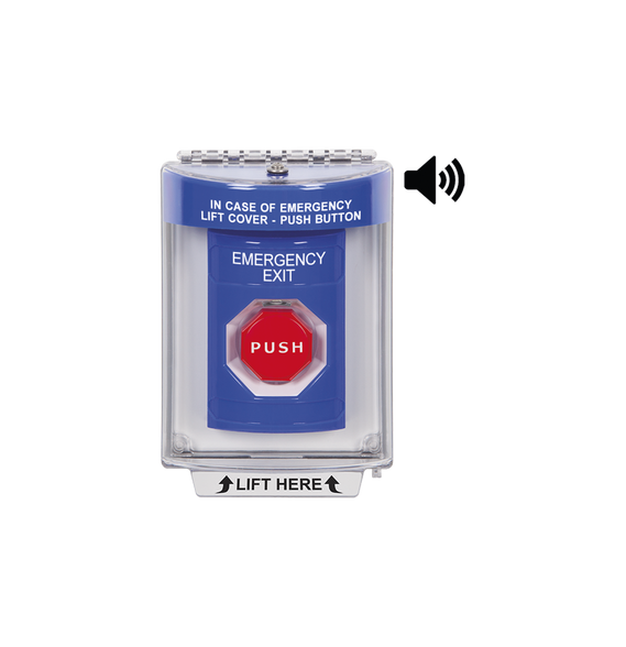 STI SS2448EXEN SS2448EX-EN Botón de Emergencia con Bocina de Advertencia Integrada Te