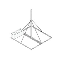 SYSCOM TOWERS FRM125 FRM125 Montaje No penetrante de Techo con Mástil pregalvanizado