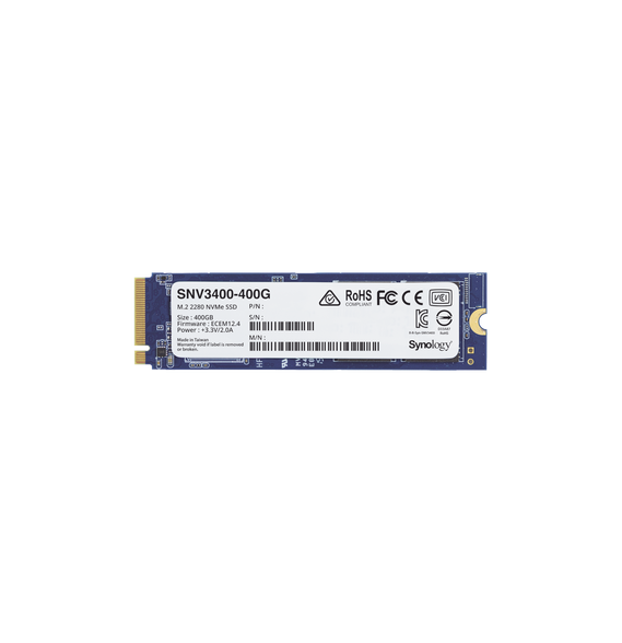 SYNOLOGY SNV3400400G SNV3400400G SSD 400GB NVMe M.2 2280 diseñada para Synology NAS c