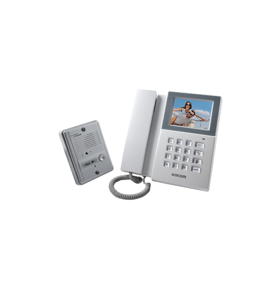 SYSCOM VIDEO KCV340 KCV-340 Kit de TV Portero con auricular y funcion de telefono int