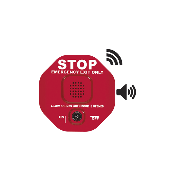 STI STI6400WIR STI-6400WIR Alarma de puerta multifunción Exit Stopper® inalámbrica