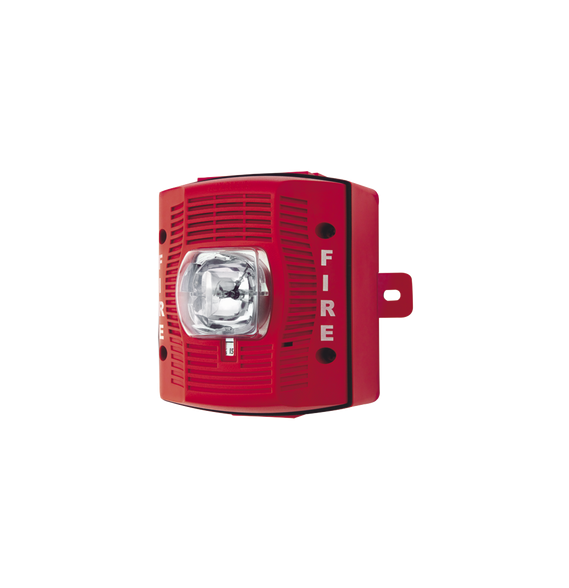 SYSTEM SENSOR SPSRK SP-SRK Bocina con Lámpara Estroboscópica para Exterior con Config