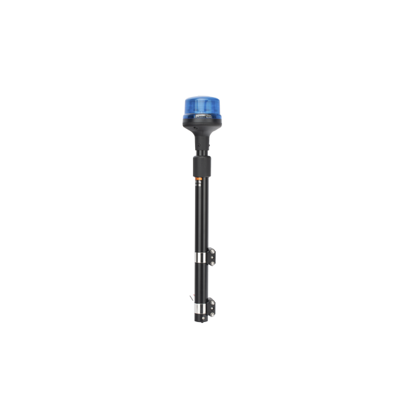 SIGNALPRO SPT16B SPT16B Luz Telescópica para Motocicletas 8 LED Azul SAE Clase I