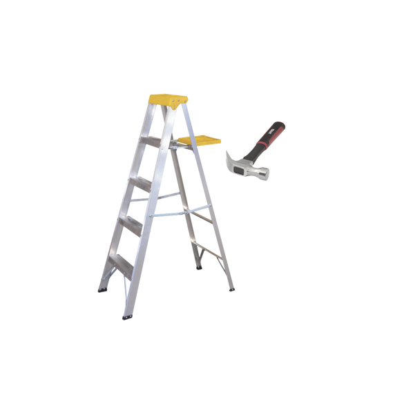 SURTEK KITESCMART KITESCMART Escalera y Martillo Ideales para el Hogar