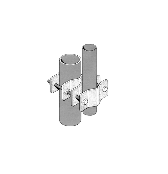 SINCLAIR CLAMP005 CLAMP-005 Juego Sencillo de Abrazadera Dual para Mástiles de 3.81 a