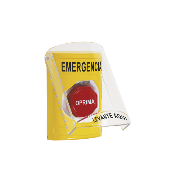 STI SS22A2EMES SS22A2EM-ES Botón Multipropósito Texto Emergencia Llave para Restablec