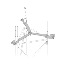 SYSCOM TOWERS SJB60G SJB-60G Brida para sujeción de retenida compatible con tramos ST