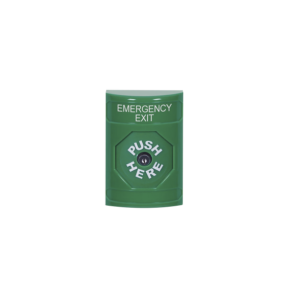 STI SS2100EXEN SS2-100-EX-EN Botón de Salida de Emergencia Texto en Inglés Restableci