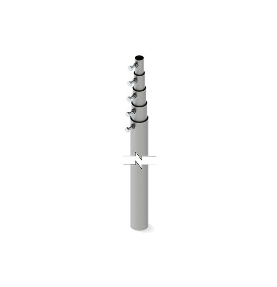 SYSCOM TOWERS SLM15 SLM-15 Mástil telescópico de 15 m (49.2 ft) Compuesto por 5 Secci