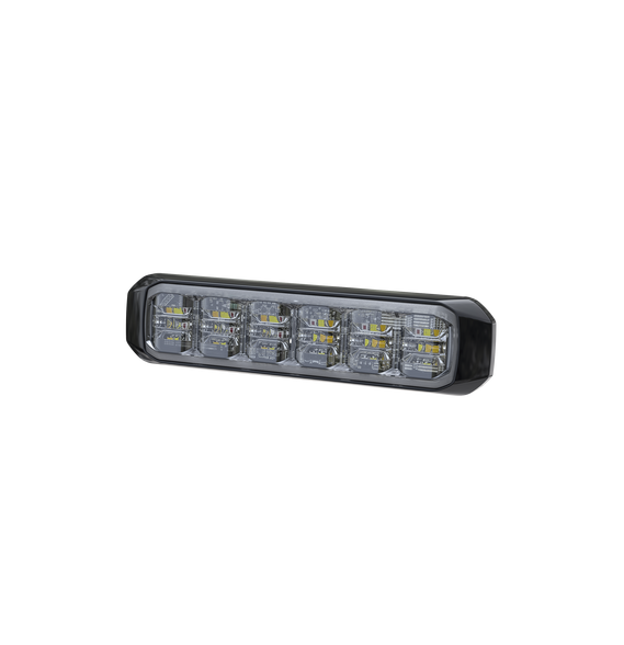 SIGNALPRO SP18RWB SP18RWB Luz Auxiliar de 18 LED SAE Tricolor Bisel Negro Rojo/Blanco