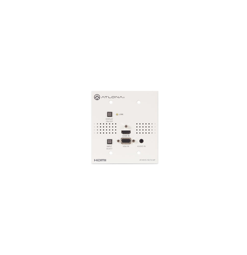 ATLONA ATHDVS150TXWP AT-HDVS-150-TX-WP Transmisor HDBaseT de placa de pared para HDMI