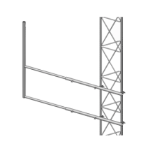 SYSCOM TOWERS SBL45G SBL-45G Brazo tipo F para tramos STZ-45G galvanizado por inmersi