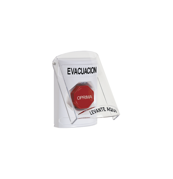 STI SS2322EVES SS2322EV-ES Botón de Evacuación Texto en Español Tapa Protectora de Po