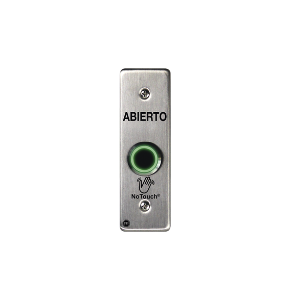 STI NTSS002ES NT-SS002-ES Interruptor IR NoTouch® de Acero Inoxidable Montaje Delgado