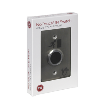 STI NTSS100ES NT-SS100-ES Interruptor IR NoTouch® de Acero Inoxidable De un solo grup